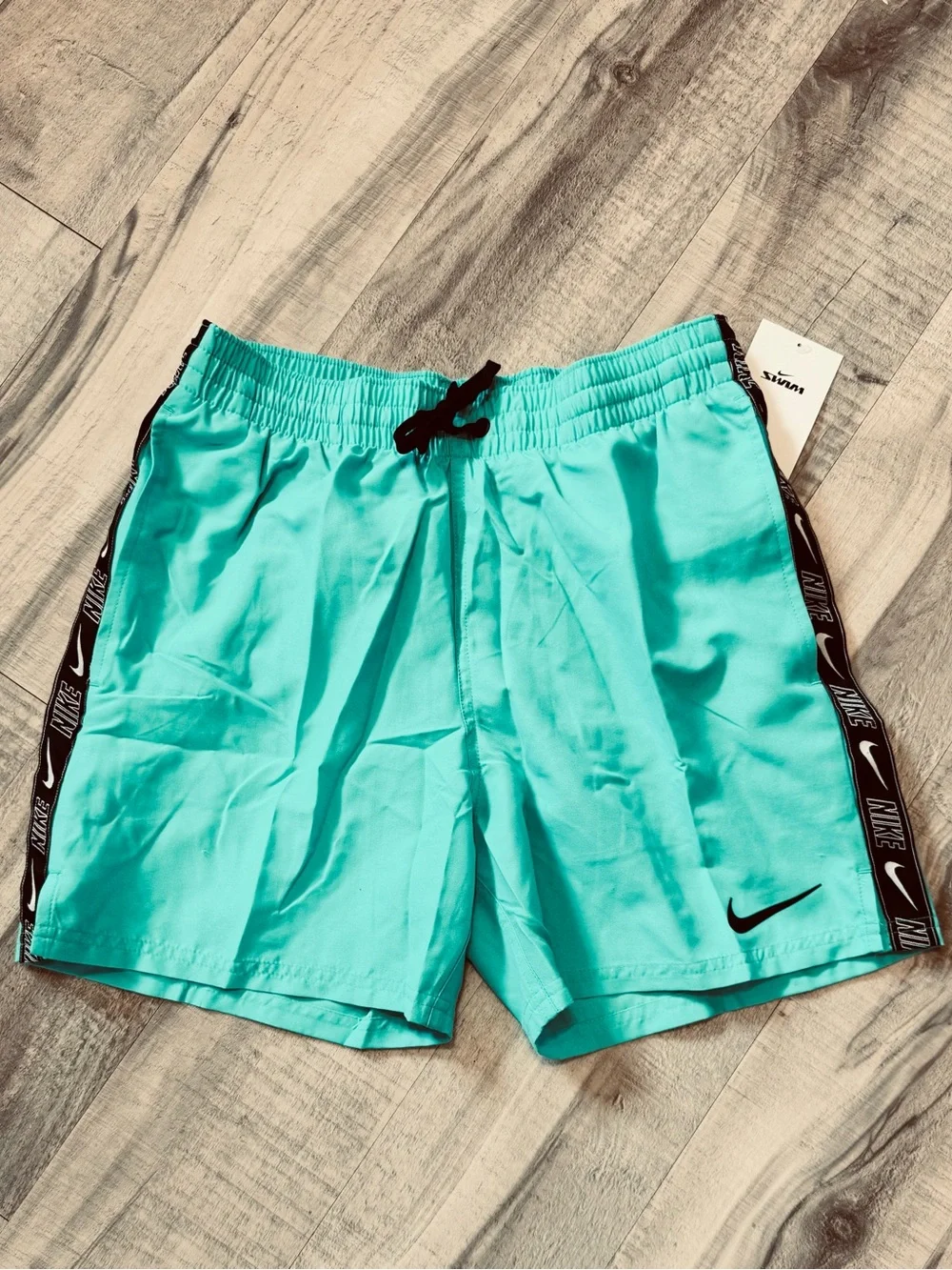 Big Kids Boys Nike Breaker Logo Tape Volley Swim Shorts